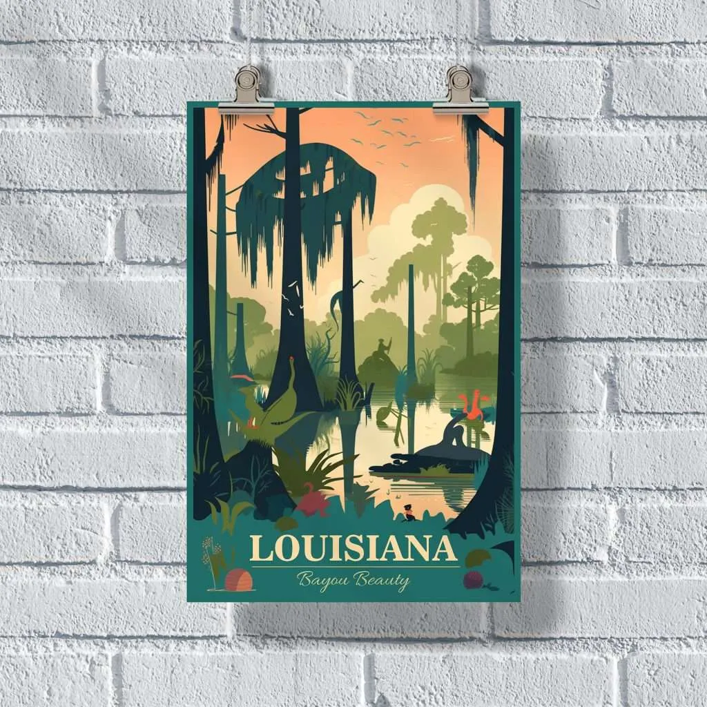 Louisiana Bayou Beauty Poster