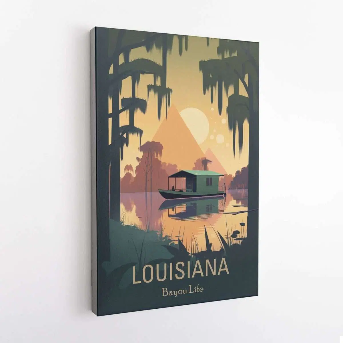 Louisiana Bayou Life Canvas