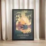 Louisiana Bayou Life Framed Poster