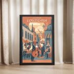 Louisiana Jazz Capital Framed Poster