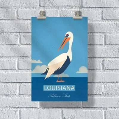 Louisiana Pelican State 2 Poster