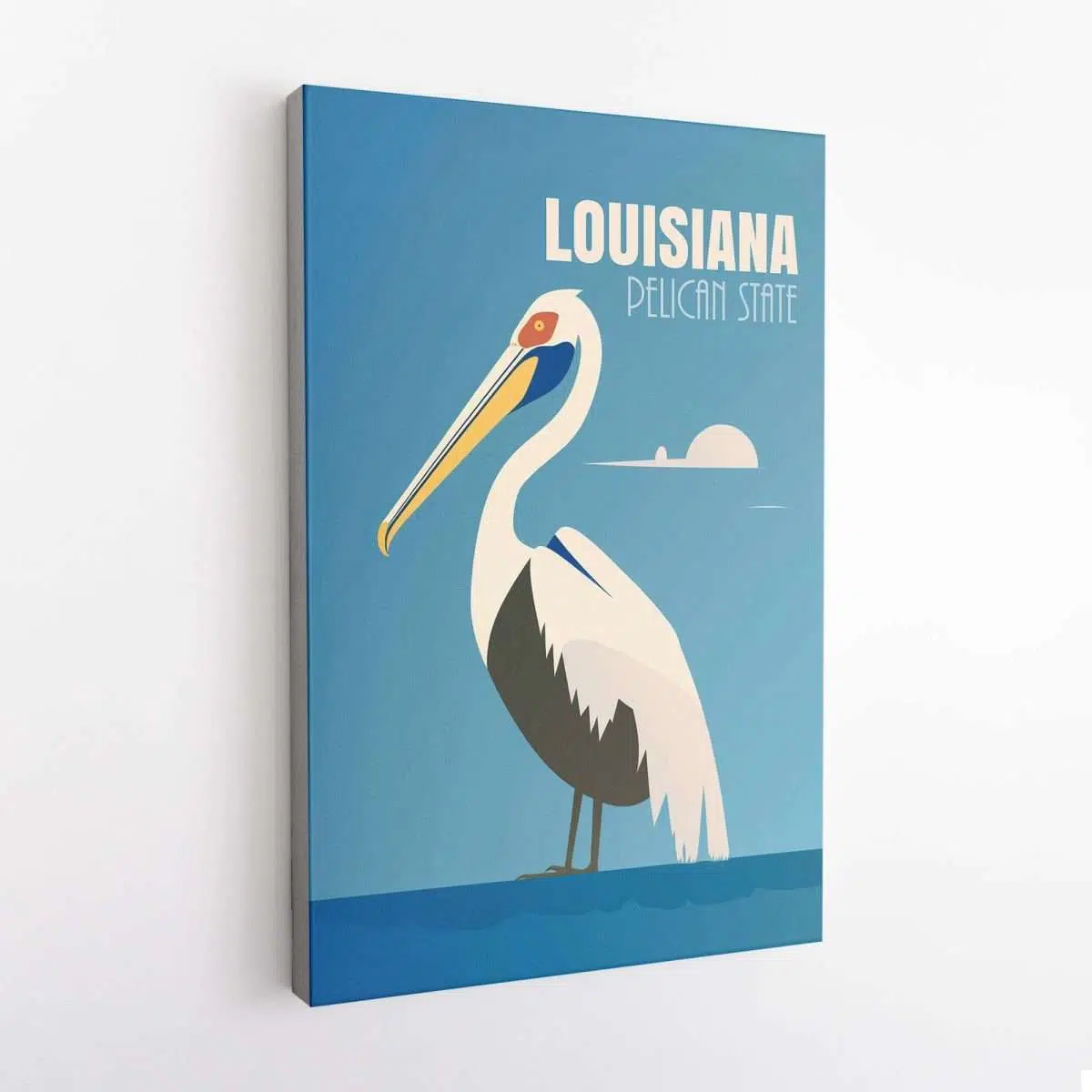 Louisiana Pelican State Canvas