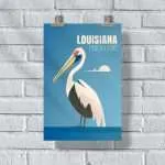 Louisiana Pelican State Poster