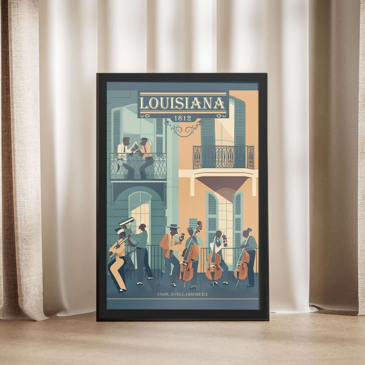 Louisiana Union, Justice, Confidence Framed Poster