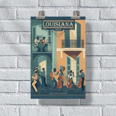 Louisiana Union, Justice, Confidence Poster