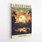 Louisiana United States Canvas