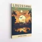 Louisiana United States Canvas