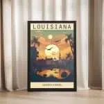 Louisiana United States Framed Poster