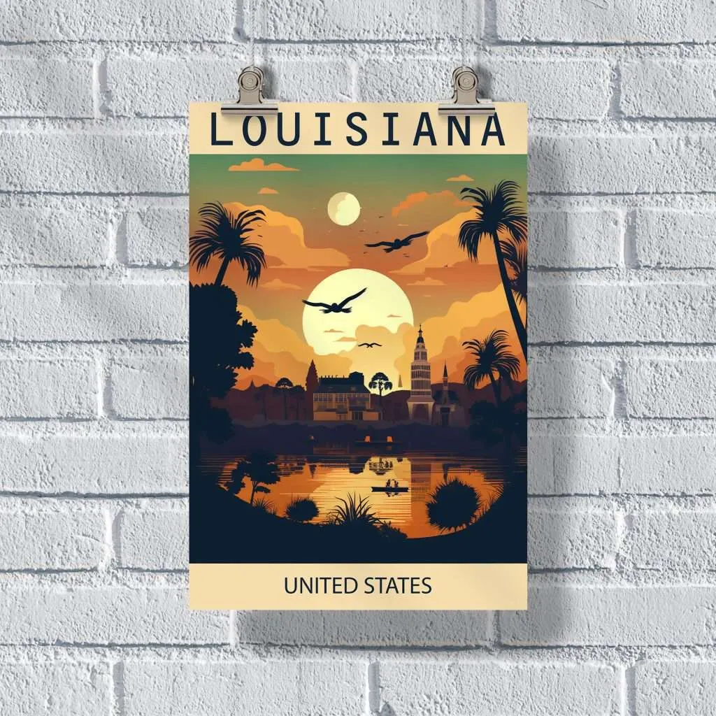 Louisiana United States Poster