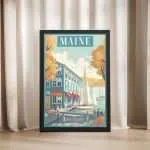 Maine Bar Harbor Framed Poster