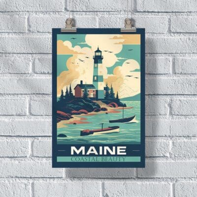 Maine Coastal Beauty Poster