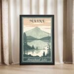 Maine Moosehead Lake Framed Poster