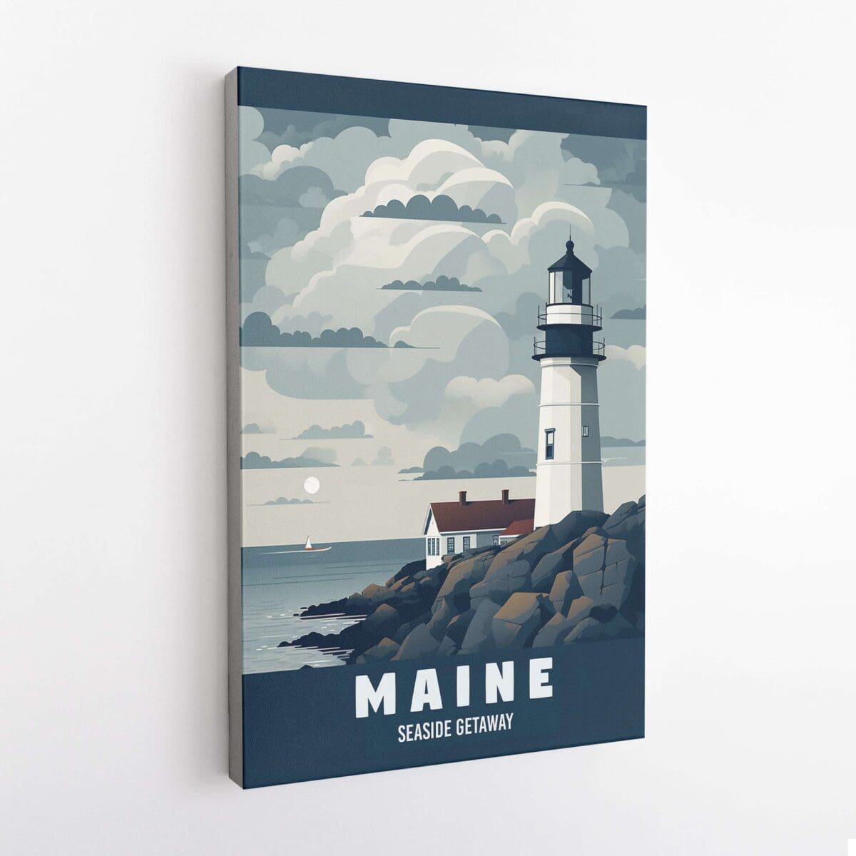 Maine Seaside Getaway Canvas