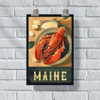 Maine Lobster Poster