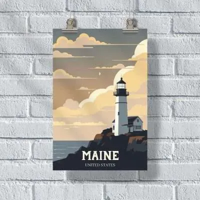 Maine United States Poster