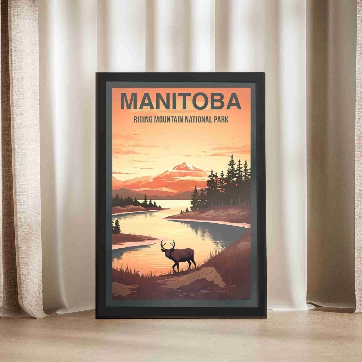 Manitoba Riding Mountain National Park Framed Poster