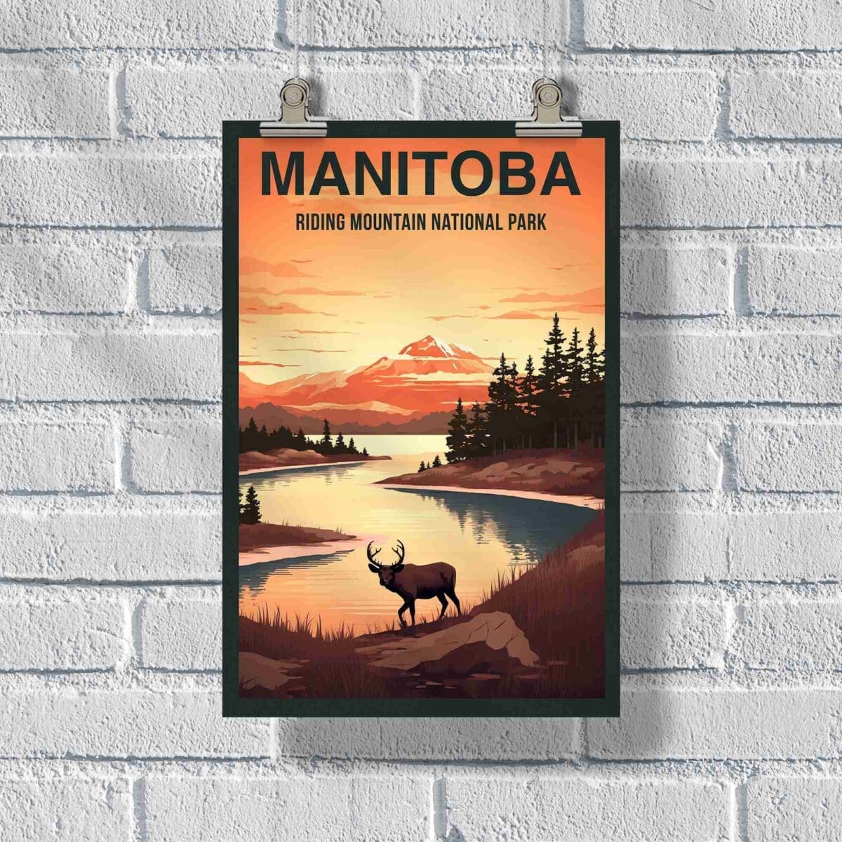 Manitoba Riding Mountain National Park Poster