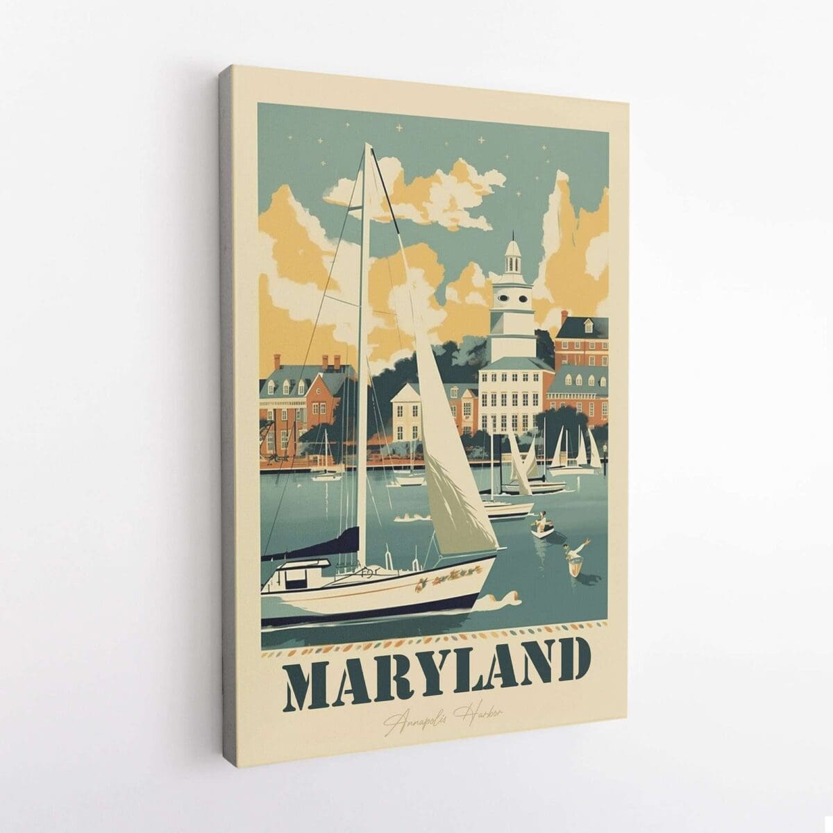 Maryland Annapolis Harbor Canvas