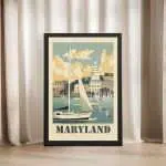 Maryland Annapolis Harbor Framed Poster