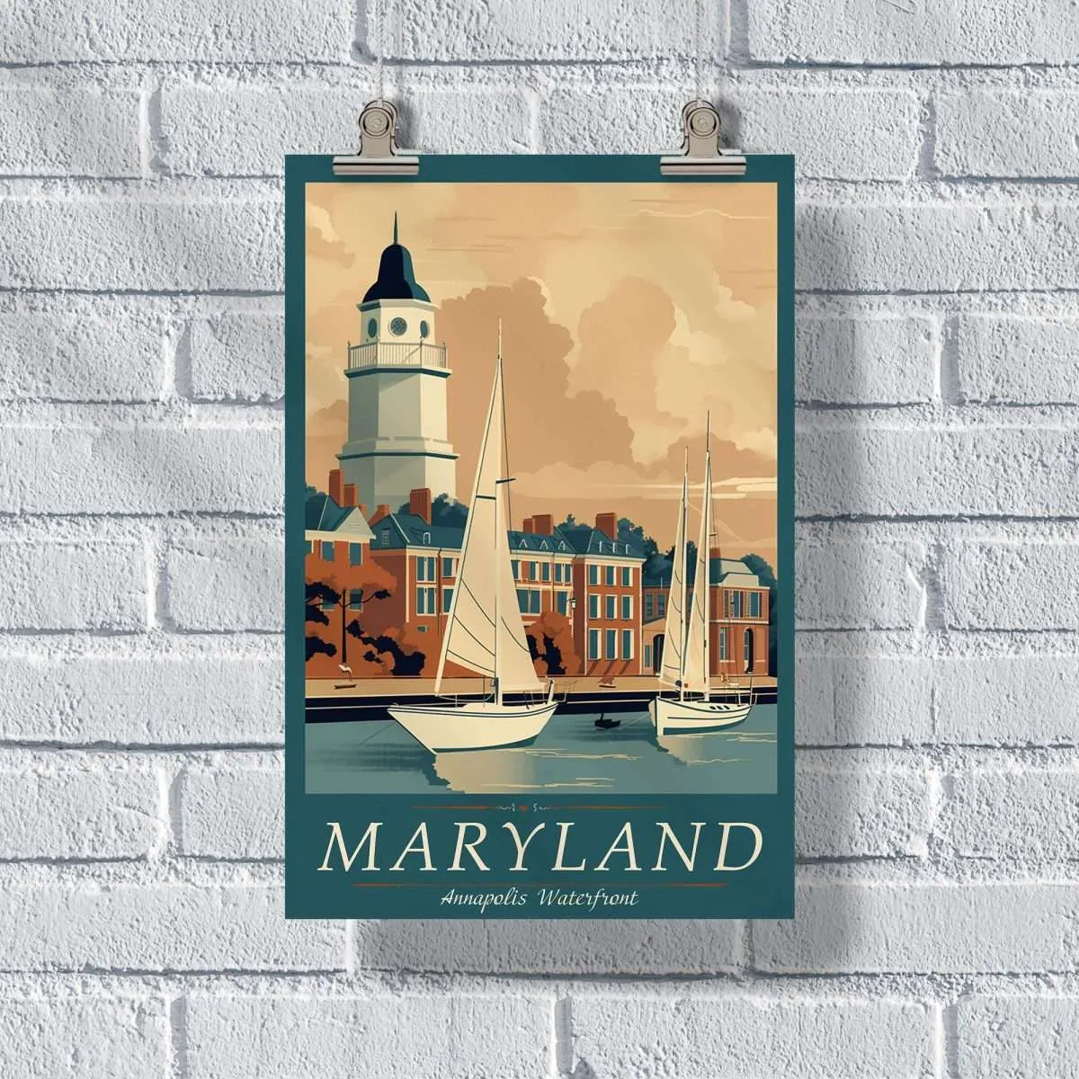 Maryland Annapolis Waterfront Poster