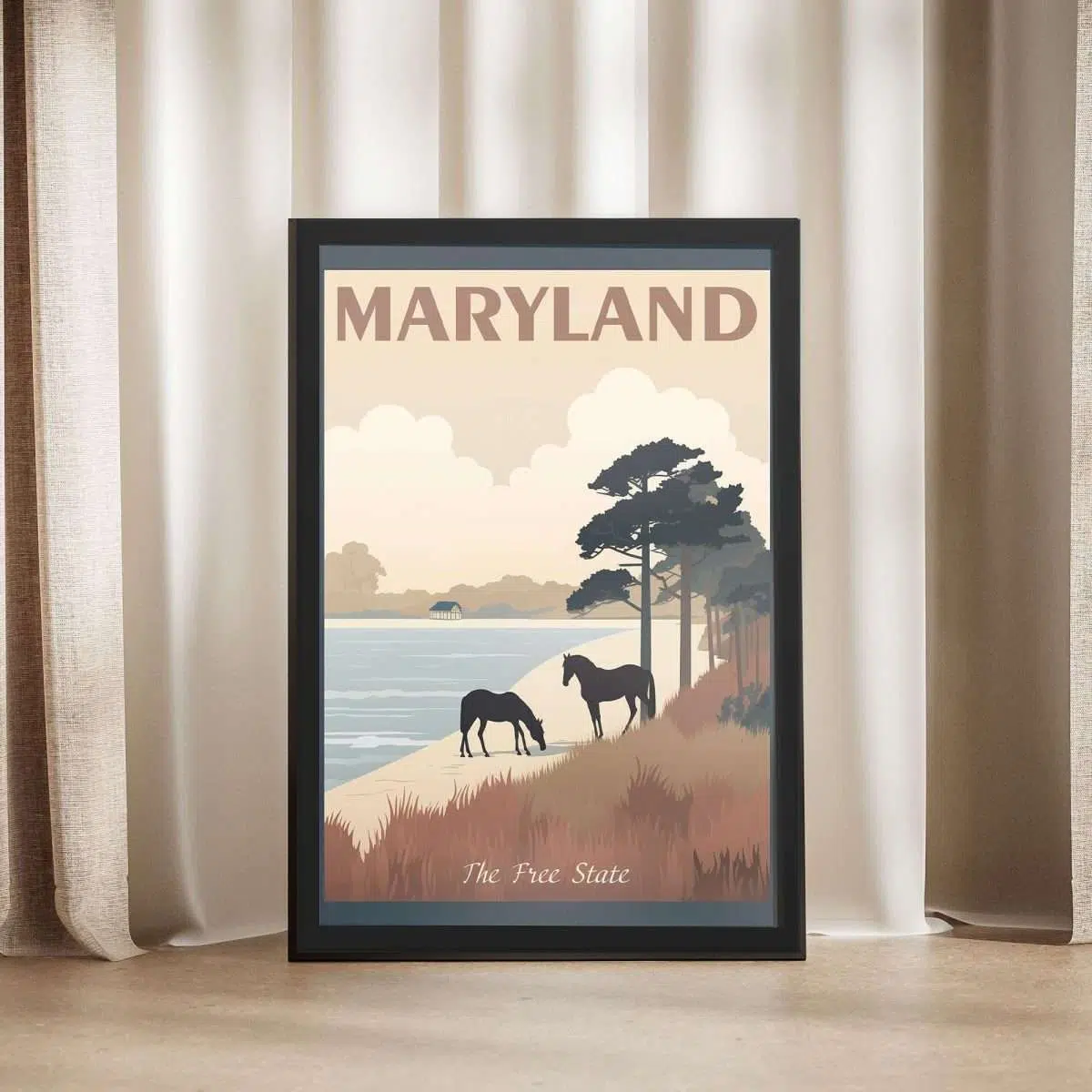 Maryland The Free State Framed Poster