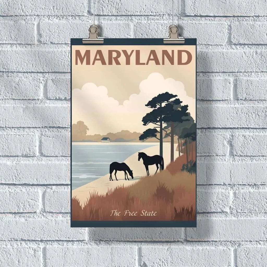 Maryland The Free State Poster