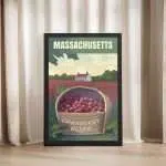 Massachusetts Cranberry Bogs Framed Poster