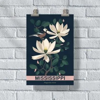 Mississippi Magnolia State Poster