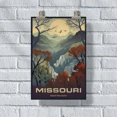 Missouri Ozark Mountains Poster