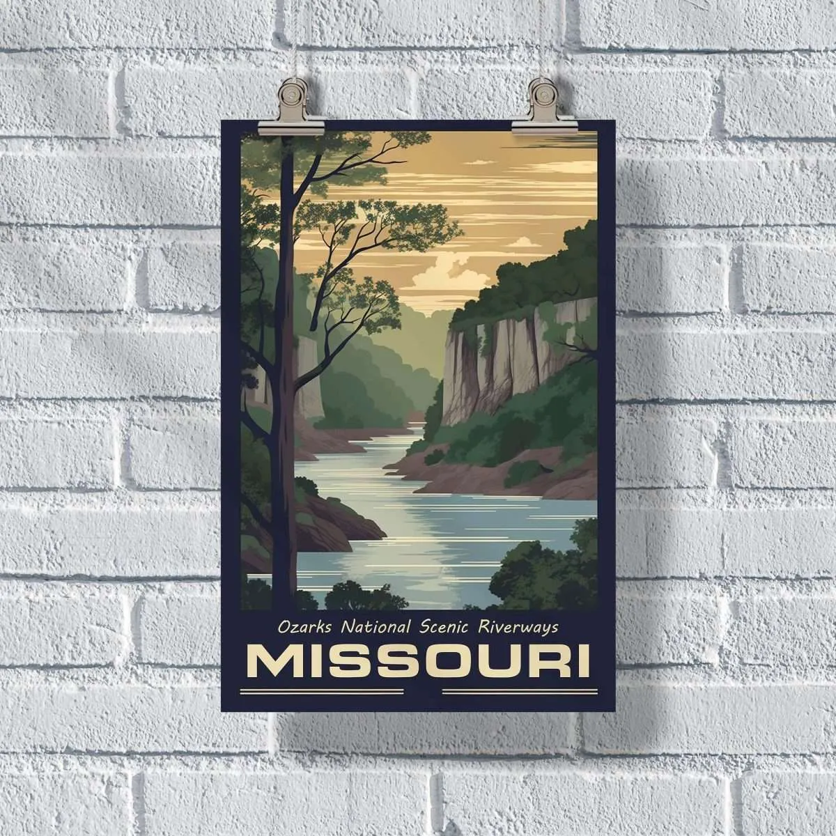 Missouri Ozarks National Scenic Riverways Poster