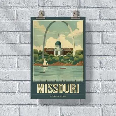 Missouri Show Me State Poster