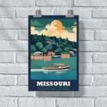 Missouri The Abstract Beauty Of The Ozarks Poster