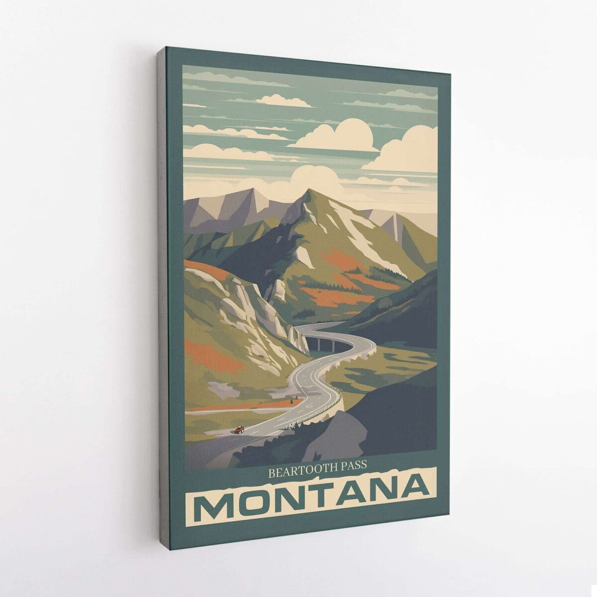 Montana Beartooth Pass Canvas