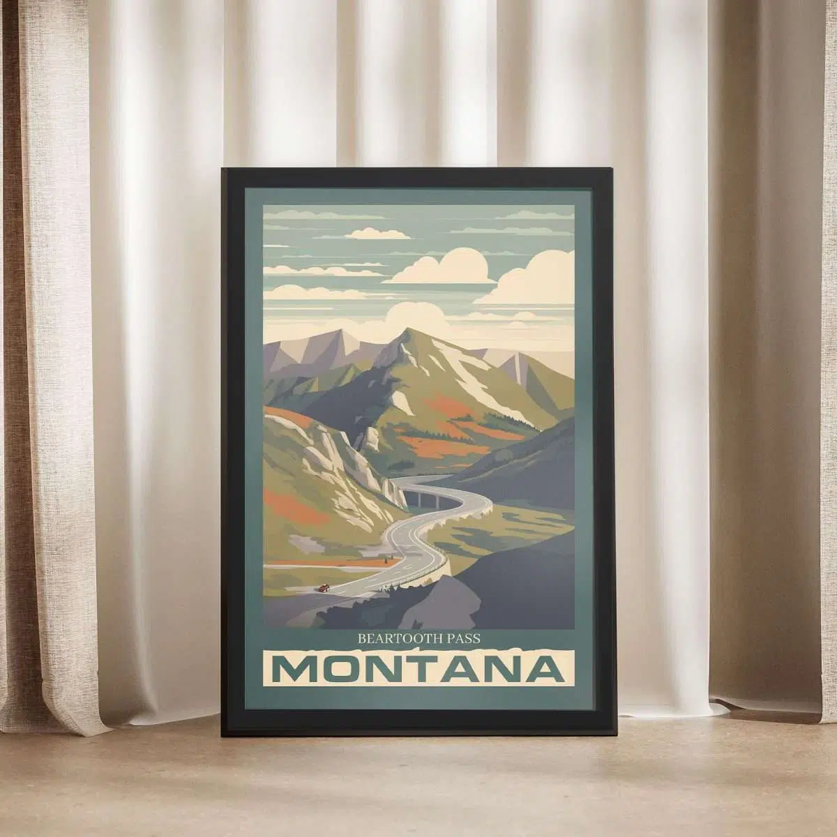 Montana Beartooth Pass Framed Poster