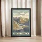 Montana Beartooth Pass Framed Poster