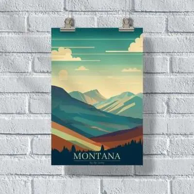 Montana Big Sky Country Poster