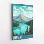 Montana Glacier National Park Canvas