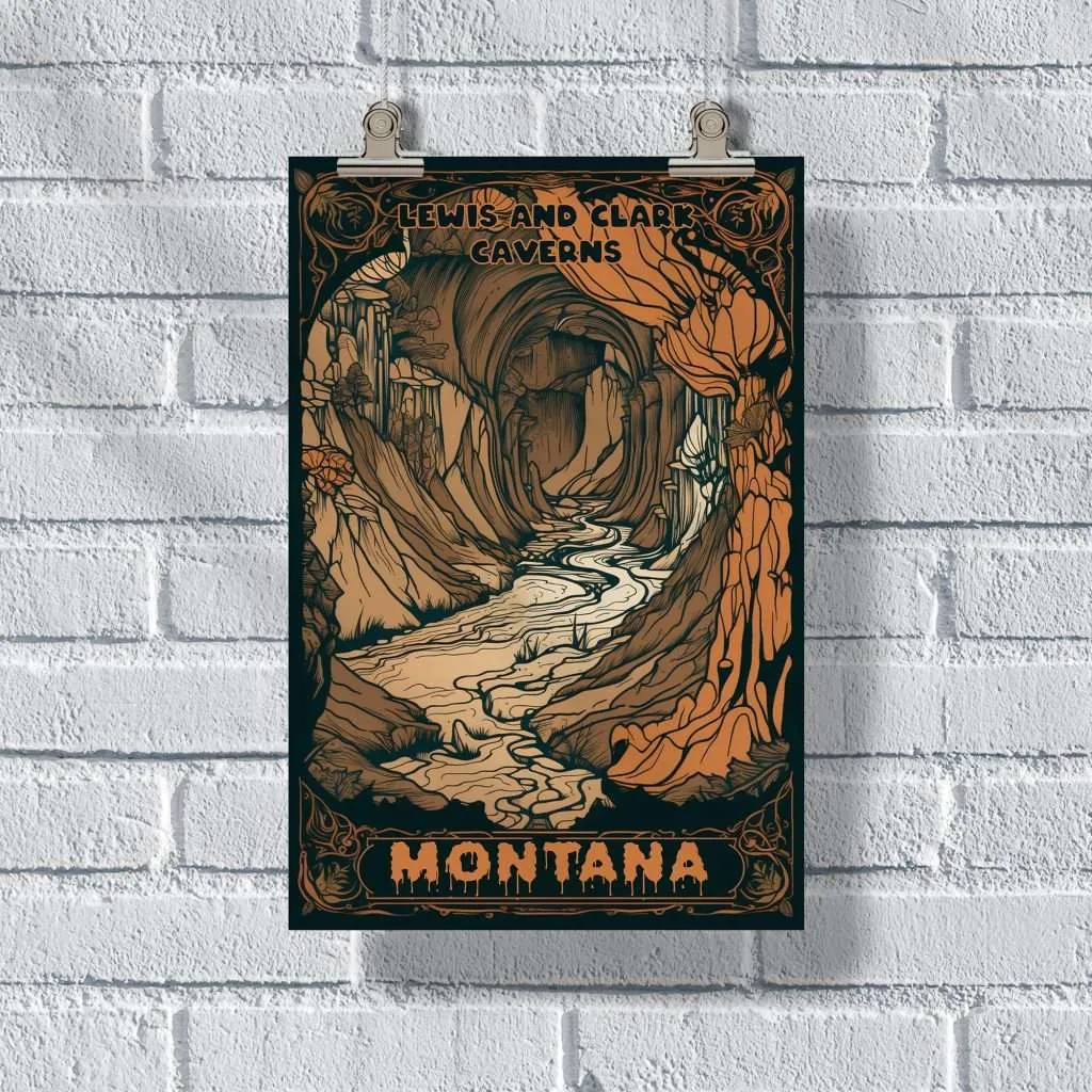 Montana Lewis And Clark Caverns Poster