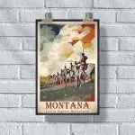 Montana Little Bighorn Battlefield Poster