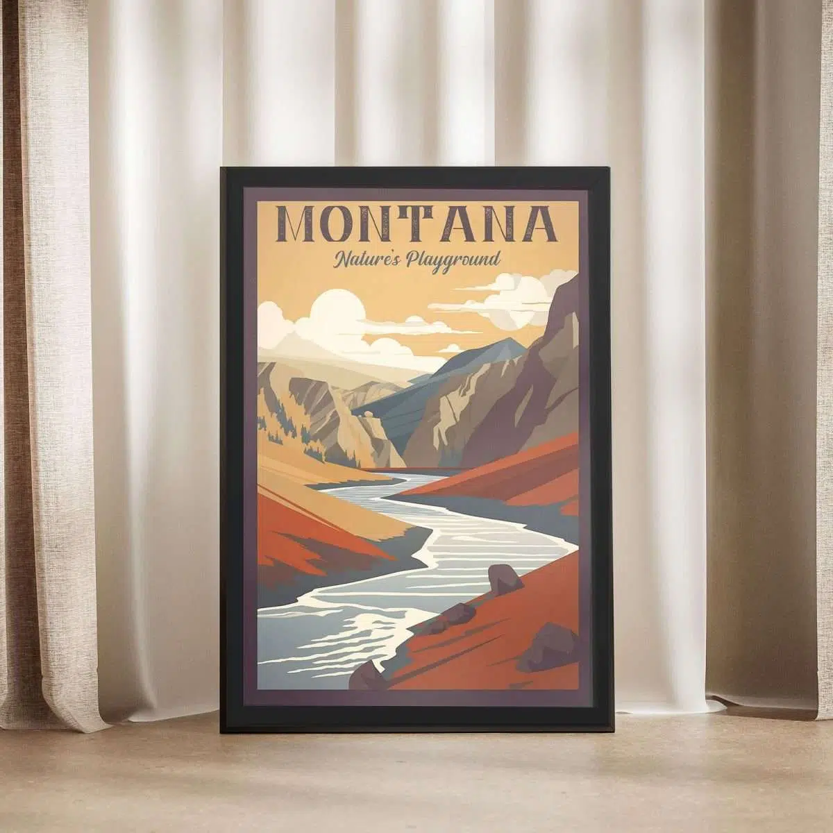 Montana Nature's Playground Framed Poster