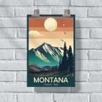 Montana Treasure State Poster