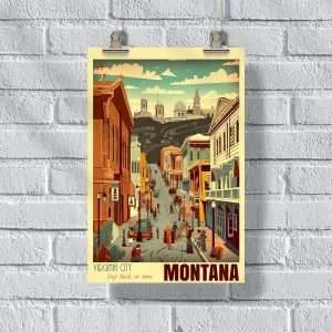 Montana Virginia City Step Back In Time Poster