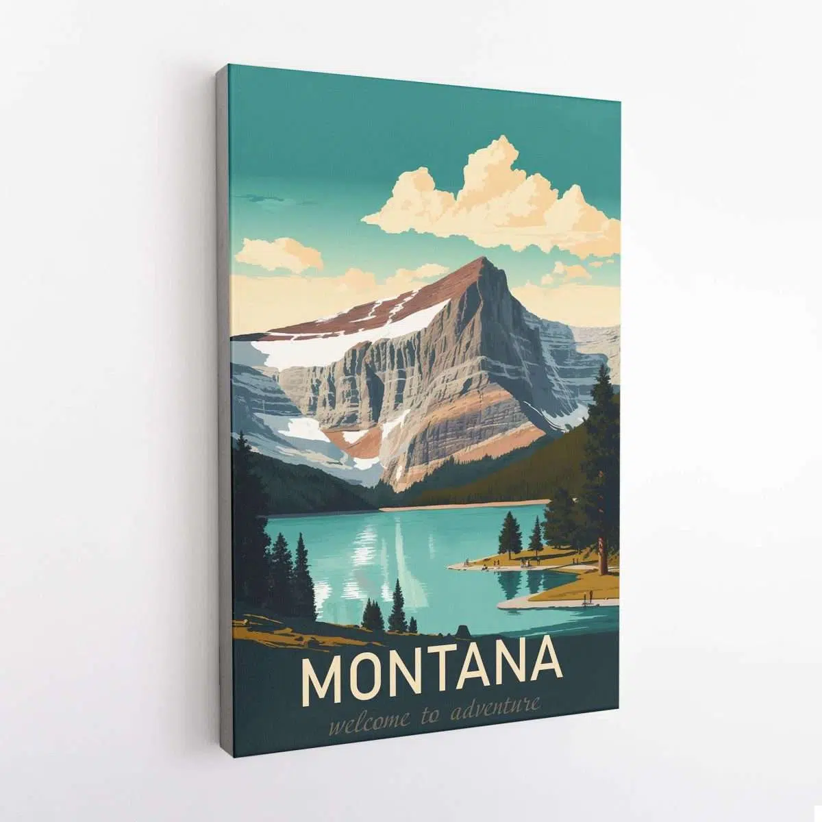 Montana Welcome To Adventure Canvas