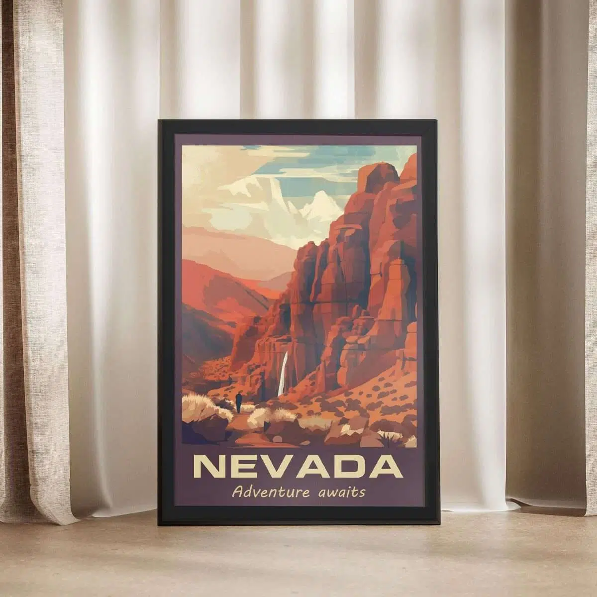 Nevada Adventure Awaits Framed Poster