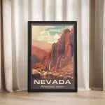 Nevada Adventure Awaits Framed Poster