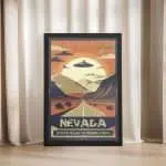 Nevada Enter The Realm Of The Unknown At Area 51 Framed Poster