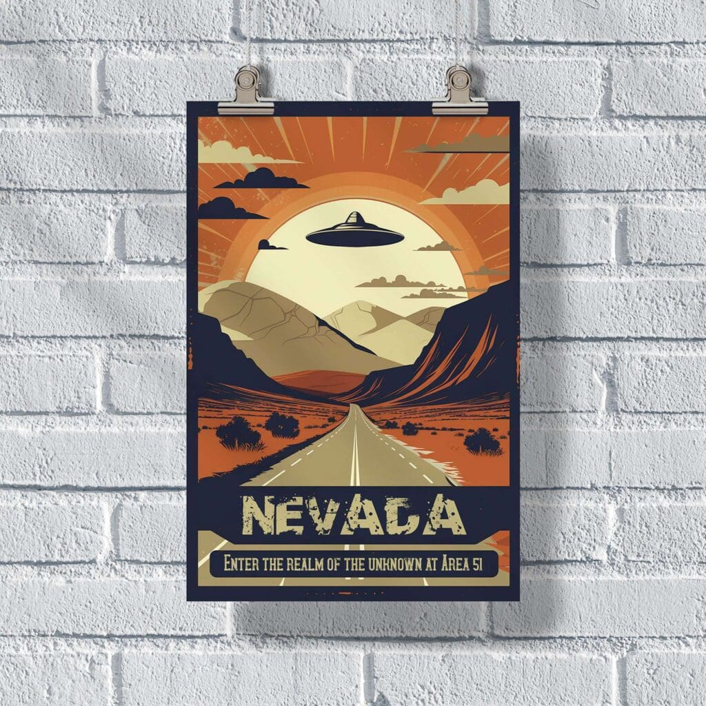 Nevada Enter The Realm Of The Unknown At Area 51 Poster