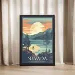 Nevada Outdoor Adventures Abound Framed Poster