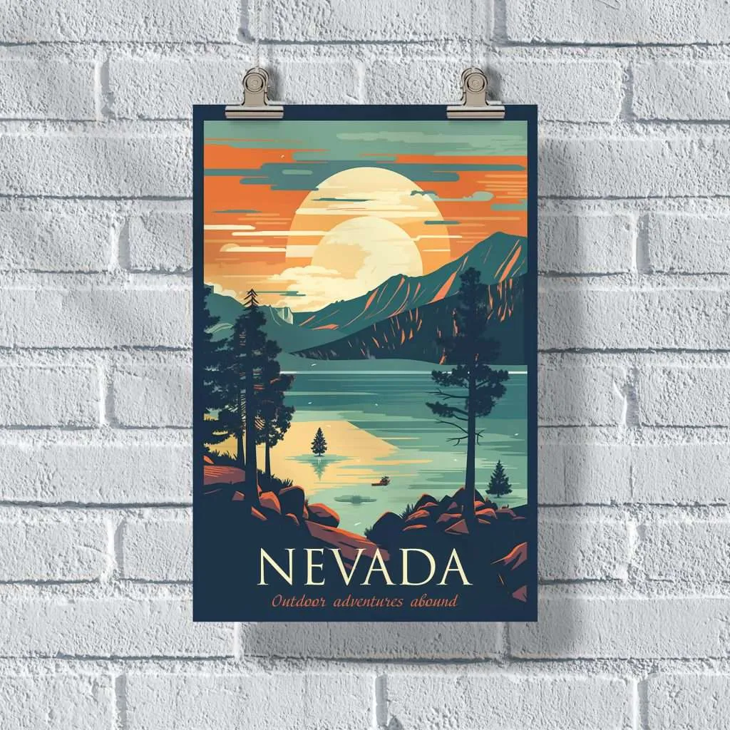 Nevada Outdoor Adventures Abound Poster