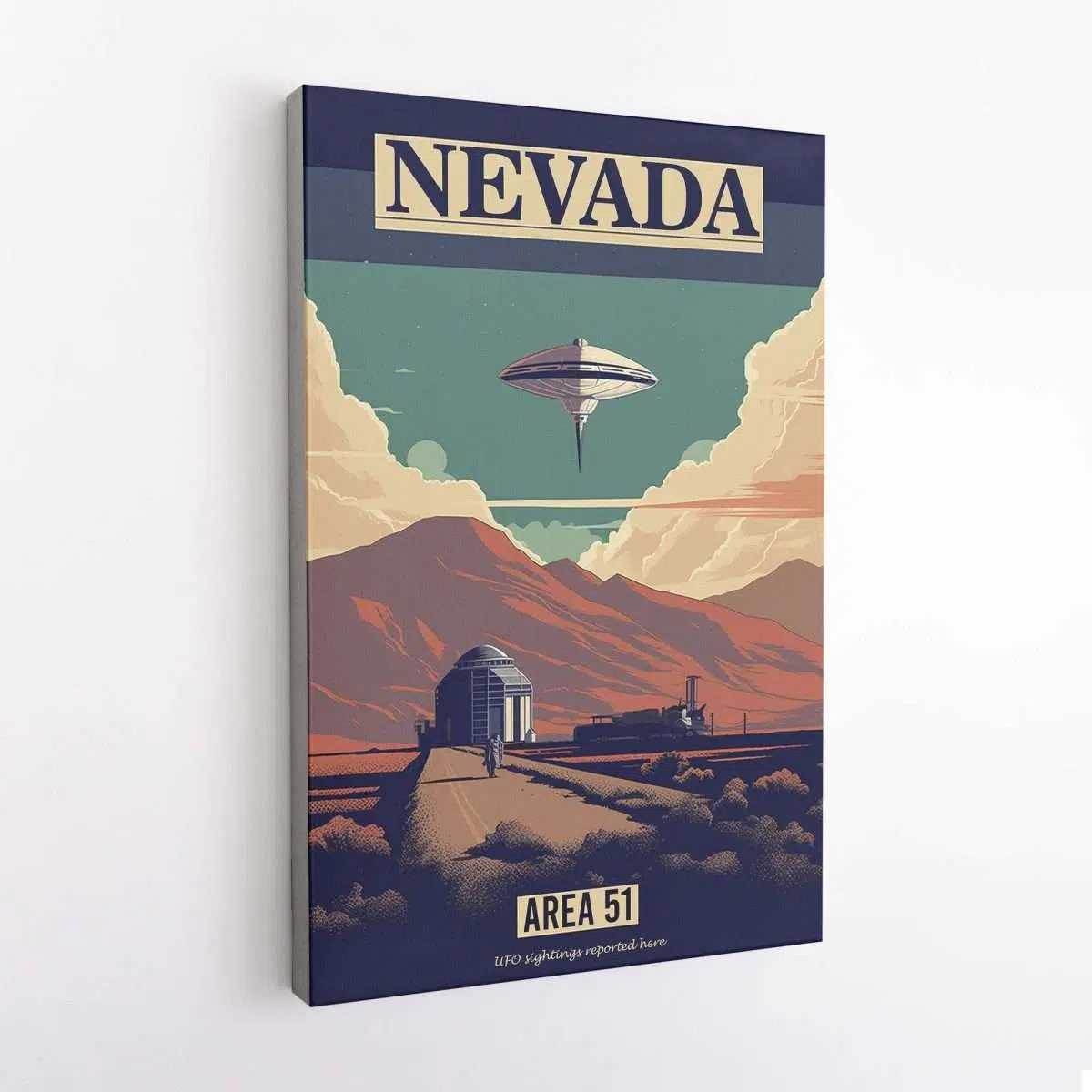 Nevada UFO Sightings Reported Here Area 51 Canvas